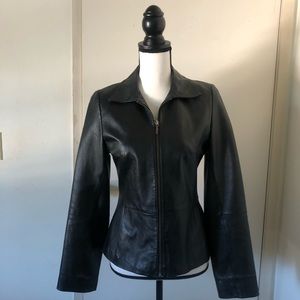 leather jacket,